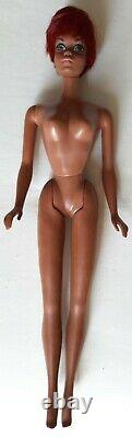 Vtg 1966 Mattel Black Barbie Doll Twist/Turn African American Lara's Mink Japan