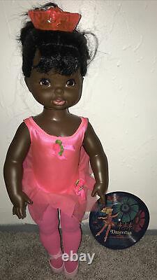 Vtg 1968 Dancerina 24 Doll. Works great Original Outfit Box Record Black doll