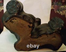 Vtg 1969 V Kendrick African American Modernist Sculpture Nude Bust Black Lovers