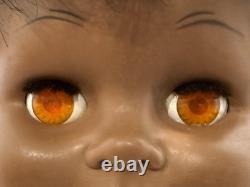 Vtg 1978 Eugene Two Year Old Baby Toddler Doll 29-30 African American Black