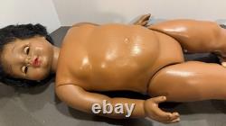 Vtg 1978 Eugene Two Year Old Baby Toddler Doll 29-30 African American Black