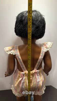 Vtg 1978 Eugene Two Year Old Baby Toddler Doll 29-30 African American Black