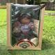Vtg 1984 Cabbage Patch Kids 16 Black African American Girl Doll In Box Purple