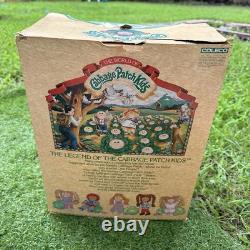 Vtg 1984 Cabbage Patch Kids 16 Black African American Girl Doll In Box Purple