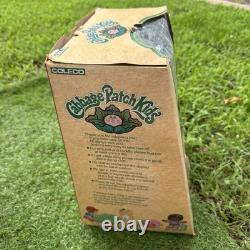 Vtg 1984 Cabbage Patch Kids 16 Black African American Girl Doll In Box Purple