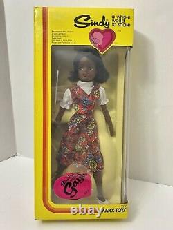 Vtg 70s Marx African American Black Sindy Gayle Doll Complete New Opened Box