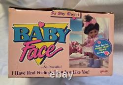 Vtg 90s Baby Face Doll Black SO SHY SHERRI African American MIB Galoob