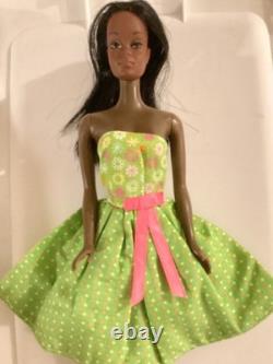 Vtg Black African American SunSet Malibu Christie Barbie Doll (1974-1976)#7745