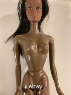 Vtg Black African American SunSet Malibu Christie Barbie Doll (1974-1976)#7745