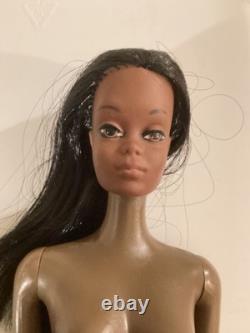 Vtg Black African American SunSet Malibu Christie Barbie Doll (1974-1976)#7745
