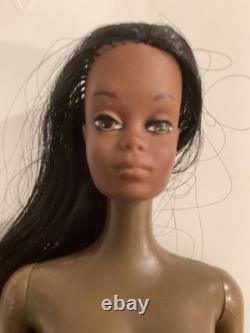 Vtg Black African American SunSet Malibu Christie Barbie Doll (1974-1976)#7745