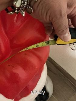 Vtg Empire 41 African American Black Santa Claus Blow Mold Stocking RARE
