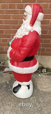 Vtg Empire 41 African American Black Santa Claus Blow Mold Stocking RARE