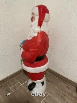 Vtg Empire 41 African American Black Santa Claus Blow Mold Stocking RARE