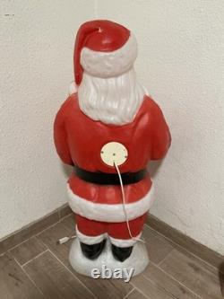 Vtg Empire 41 African American Black Santa Claus Blow Mold Stocking RARE
