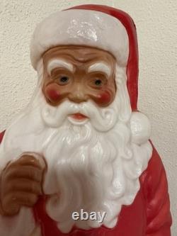 Vtg Empire 41 African American Black Santa Claus Blow Mold Stocking RARE