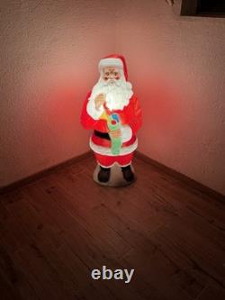 Vtg Empire 41 African American Black Santa Claus Blow Mold Stocking RARE
