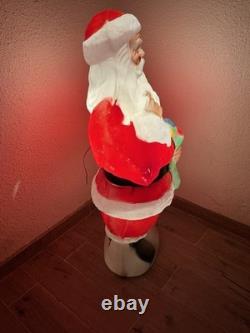 Vtg Empire 41 African American Black Santa Claus Blow Mold Stocking RARE