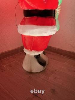 Vtg Empire 41 African American Black Santa Claus Blow Mold Stocking RARE