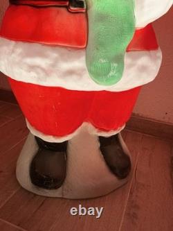 Vtg Empire 41 African American Black Santa Claus Blow Mold Stocking RARE