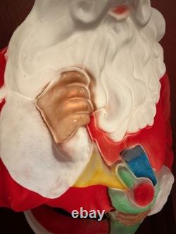 Vtg Empire 41 African American Black Santa Claus Blow Mold Stocking RARE