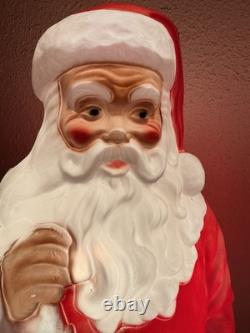 Vtg Empire 41 African American Black Santa Claus Blow Mold Stocking RARE