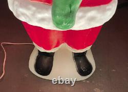 Vtg Empire 41 African American Black Santa Claus Blow Mold Stocking RARE
