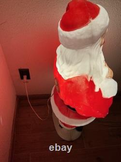 Vtg Empire 41 African American Black Santa Claus Blow Mold Stocking RARE