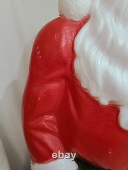 Vtg Empire 46 African American Black Santa Claus Blow Mold Toy Bag RARE