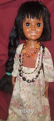 Vtg Ideal Doll Crissy AFRICAN AMERICAN RARE 1968 BLACK HAIR GROWS PLZ READ