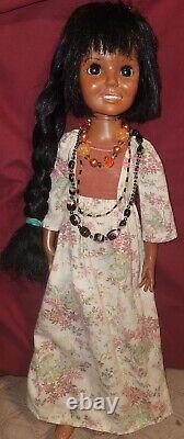 Vtg Ideal Doll Crissy AFRICAN AMERICAN RARE 1968 BLACK HAIR GROWS PLZ READ