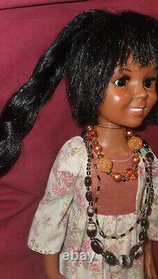 Vtg Ideal Doll Crissy AFRICAN AMERICAN RARE 1968 BLACK HAIR GROWS PLZ READ