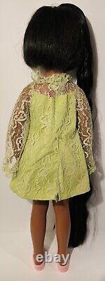 Vtg Ideal Doll Crissy AFRICAN AMERICAN RARE 1968 Super Long Hair! Works