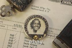 Vtg Libbey Owens Ford Employee ID Badge Factory African American Black Female