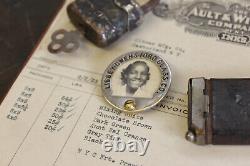 Vtg Libbey Owens Ford Employee ID Badge Factory African American Black Female