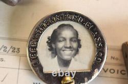 Vtg Libbey Owens Ford Employee ID Badge Factory African American Black Female