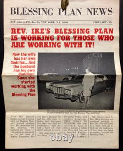 Vtg Lot African American Prosperity Evangelist Rev. Ike1970s Action! + Ephemera