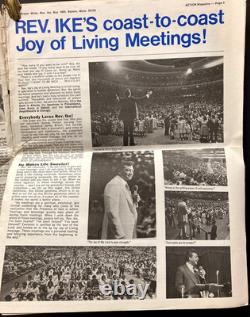 Vtg Lot African American Prosperity Evangelist Rev. Ike1970s Action! + Ephemera