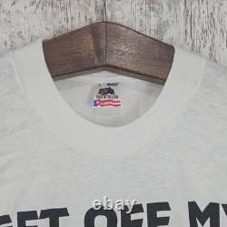 Vtg NWOT African American T-Shirt Get Off My Black Dated 1990 Single Stitch Vtg NWOT African American T-Shirt Get Off My Black Dated 1990 Single Stitch