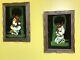 Vtg Velvet Framed Painting African American Boy and Girl in Pyjamas Praying