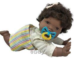 WORKS! Vintage 1988 Oopsie Daisy Crawling Baby Doll African American Black Tyco