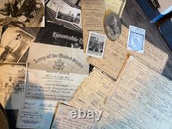 WW2 Black African American Soldier Military Records Documents and Photos