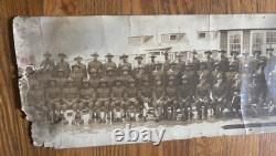 WWII African American 351st Supply Co Panoramic Photo Black Regiment