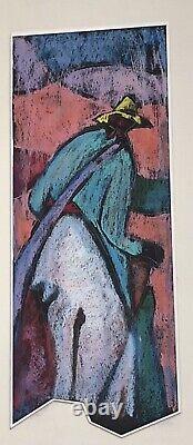 William Tolliver (US/Mississippi) African-American Original Pastel 1988