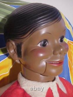Working Black WILLIE TALK 24 African American Ventriloquist Dummy withBox, Guide