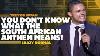 You Don T Know What The South African Anthem Means Trevor Noah Crazy Normal
